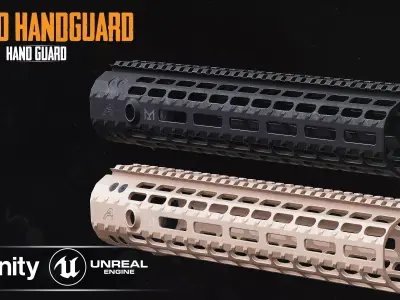 AERO HandGuard Low-poly 3D model