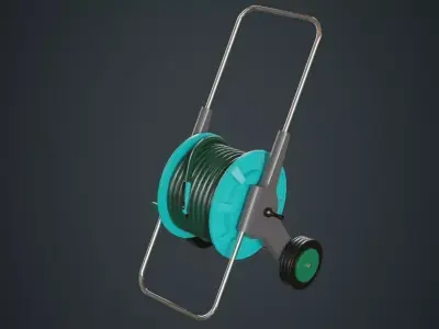 Hose Cart 1A Low-poly 3D model