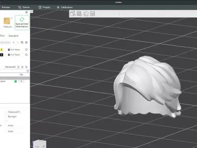 Custom3Dprint Minifigure Accessory - Minifigure Hair S2 - 073 3D print model