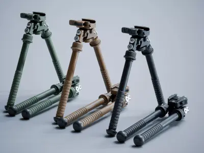 Bipods bipod Low-poly 3D model purchase