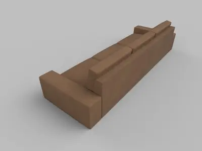  sofa three seater 3D model