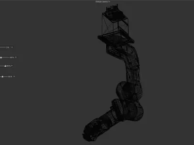 ROBOT ARM RIGGED Low-poly 3D model