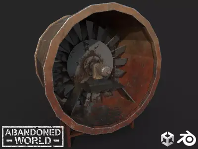 Fan for Metro Free low-poly 3D model by Abandoned-World