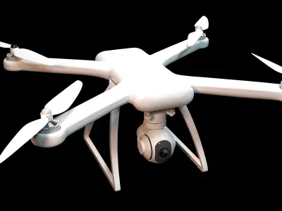 Drone dji phantom quadcopter 3D model