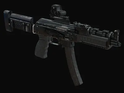 PP-19-01 Vityaz Free low-poly 3D model