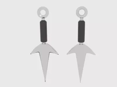 Ninja Kunai Dagger Low-poly 3D model