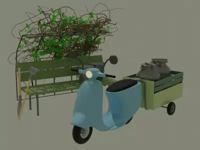 Moped 3D model