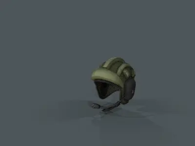 Chinese Tankman Helmet TMT5 Low-poly 3D model