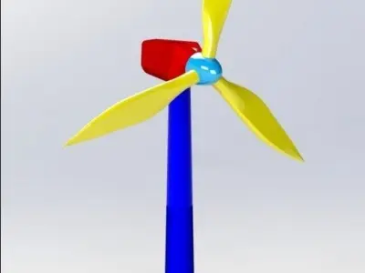 Wind Turbine 3D model