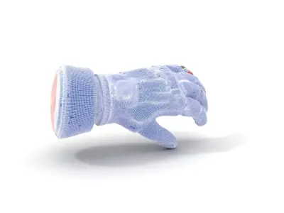Futuristic Robotic Arm with LED Highlights Model Pack Low-poly 3D model
