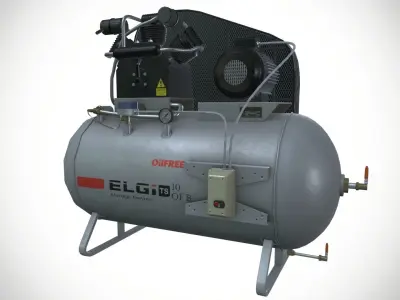 Air Compressor 3D model shop