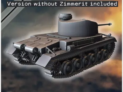 VK 3001 P medium tank - Germany Eastern Western Front Normandy I 3D print model