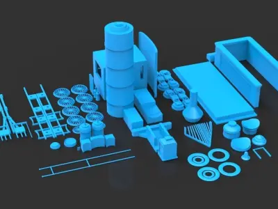 train engine 3D print model purchase