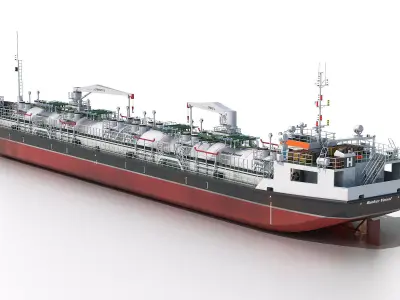Bunkering vessel  3D model