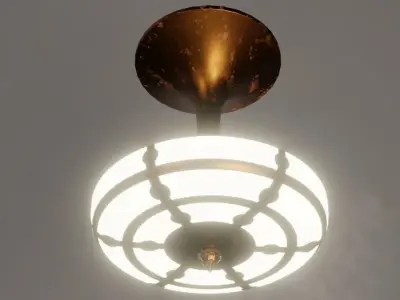 Ceiling Light- Low Poly 3D model
