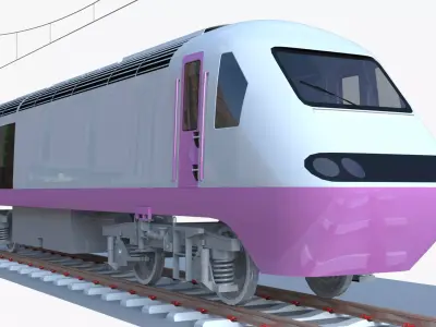 Diesel locomotive class 43 3D model