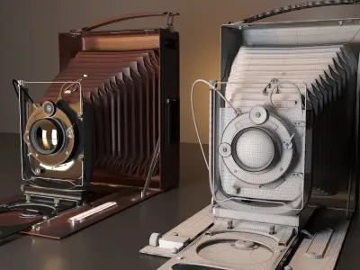 Retro camera 3D model