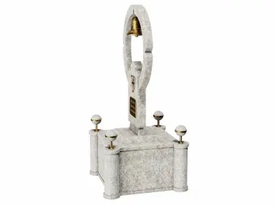 Monument marble bell 3D model