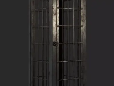 Realistic Metal Cage with PBR Textures for 3D Projects 3D model
