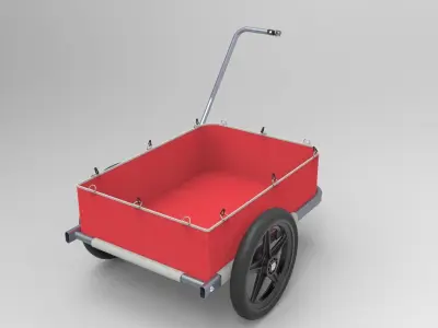 Bike Trailer 3D model purchase