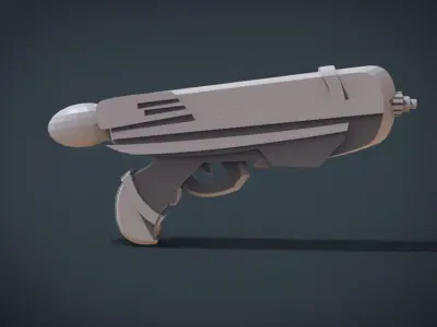 Water Gun - Kid Toys 3D Model Low-poly 3D model