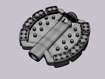 Kids bike pedals 3D model