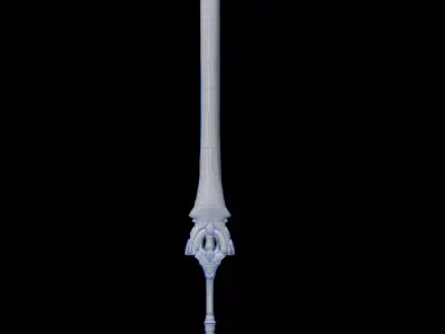 Weapons swords melee weapons  game Low-poly 3D model