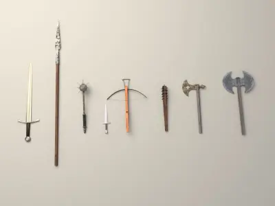 historic weapon collection  3D model