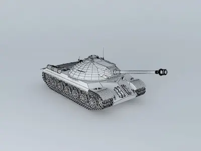 IS3 JS3 Soviet Tank 3D model
