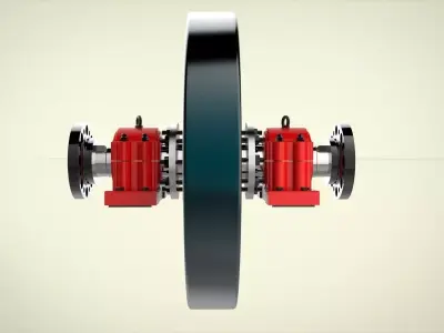 Fly Wheel Assembly Free 3D model