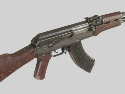 High fidelity AK47 3D model