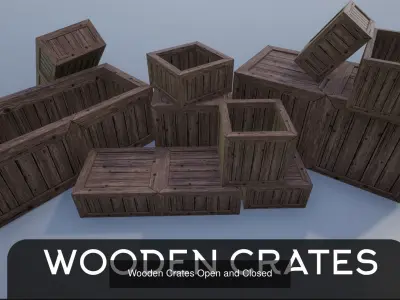 Warehouse Barrels-Pallets-Crates Collection 3D Model Pack