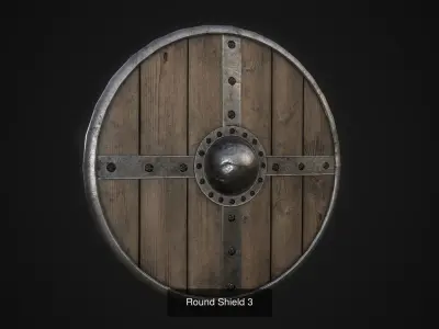 Assortment of Shields 3D Model Pack