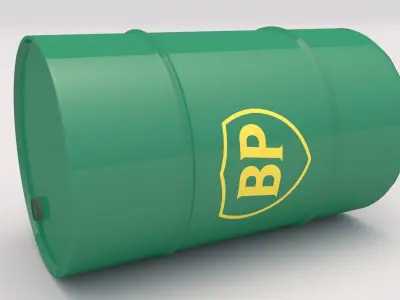 BP Barrel Low-poly 3D model