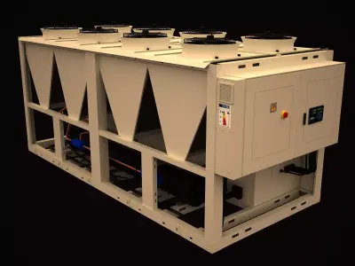 3d chiller air cooling 3D model