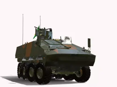 TUKUMARE 8X8 BR Low-poly 3D model