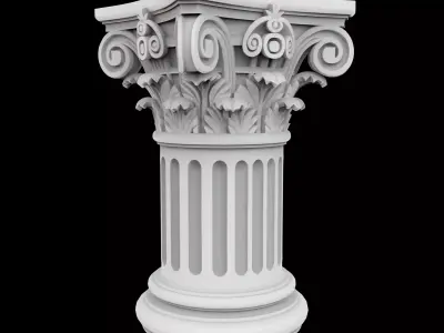 Mini Corinthian Pillar 3D Print Model 3D print model