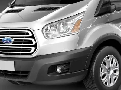 Ford Transit Short Low Van 2014 3D model