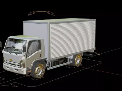 Chevrolet NQR Box Truck 3D model