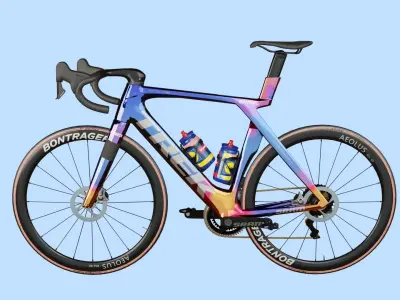 TREK - LIDL Trek Madone bike of Mads Pedersen Low-poly 3D model