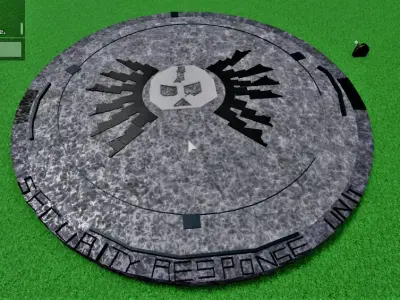 444451wf stone circle with logo Free 3D model