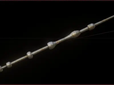 Harry Potter Elders Wand 3D model Low-poly 3D model