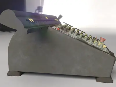 Antique 1950 Calculator 3D model