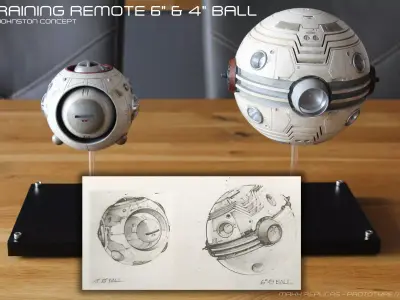 Joe Johnston Concept Jedi Training Remotes  3D print model