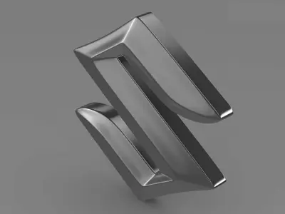 suzuki logo 3D model V1