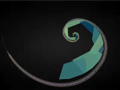 bhbnmbnmbnmb spiral Low-poly 3D model