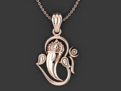 God Ganesh Pendant 3D print model