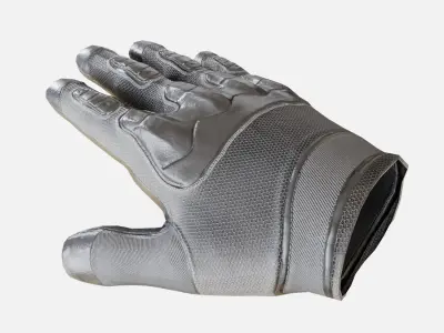 Leather Tactical Glove  Low-poly 3D model