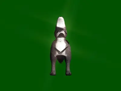 Low poly wolf Low-poly 3D model