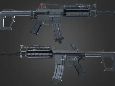 Weapons Pack 1 Low-poly 3D model
